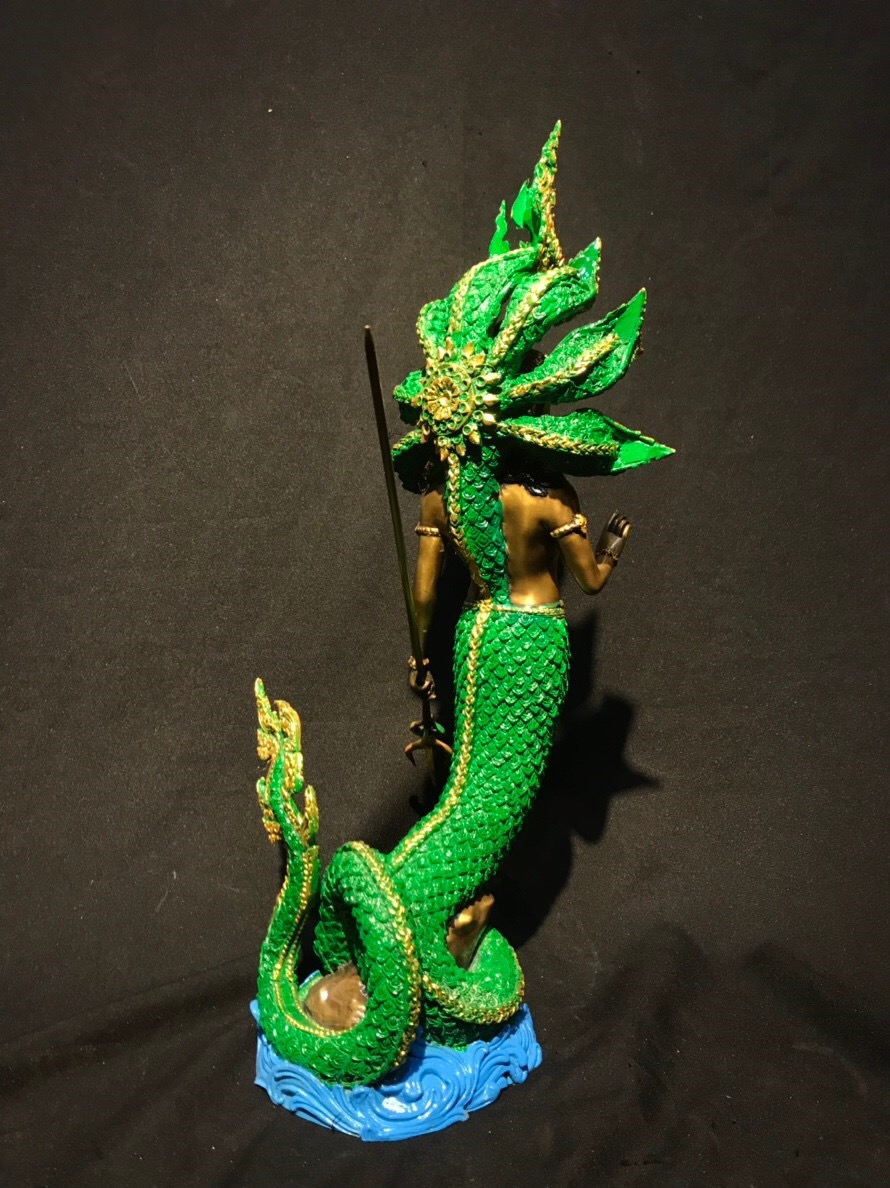 ปู่นาคราช ทรงตรีศูล หน้าตัก 9 นิ้ว (ปรก 7 เศียร)