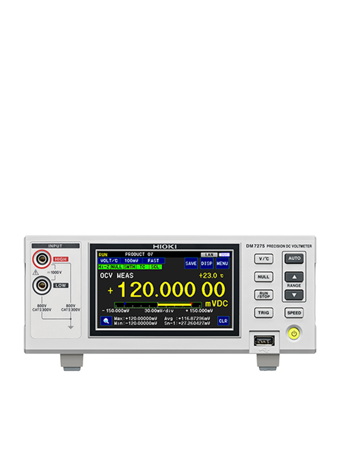 HIOKI DM7275 ดิจิตอลมัลติมิเตอร์ความละเอียดสูง 7-1/2 digit Digit DC Voltmeter for R&D to Production Lines