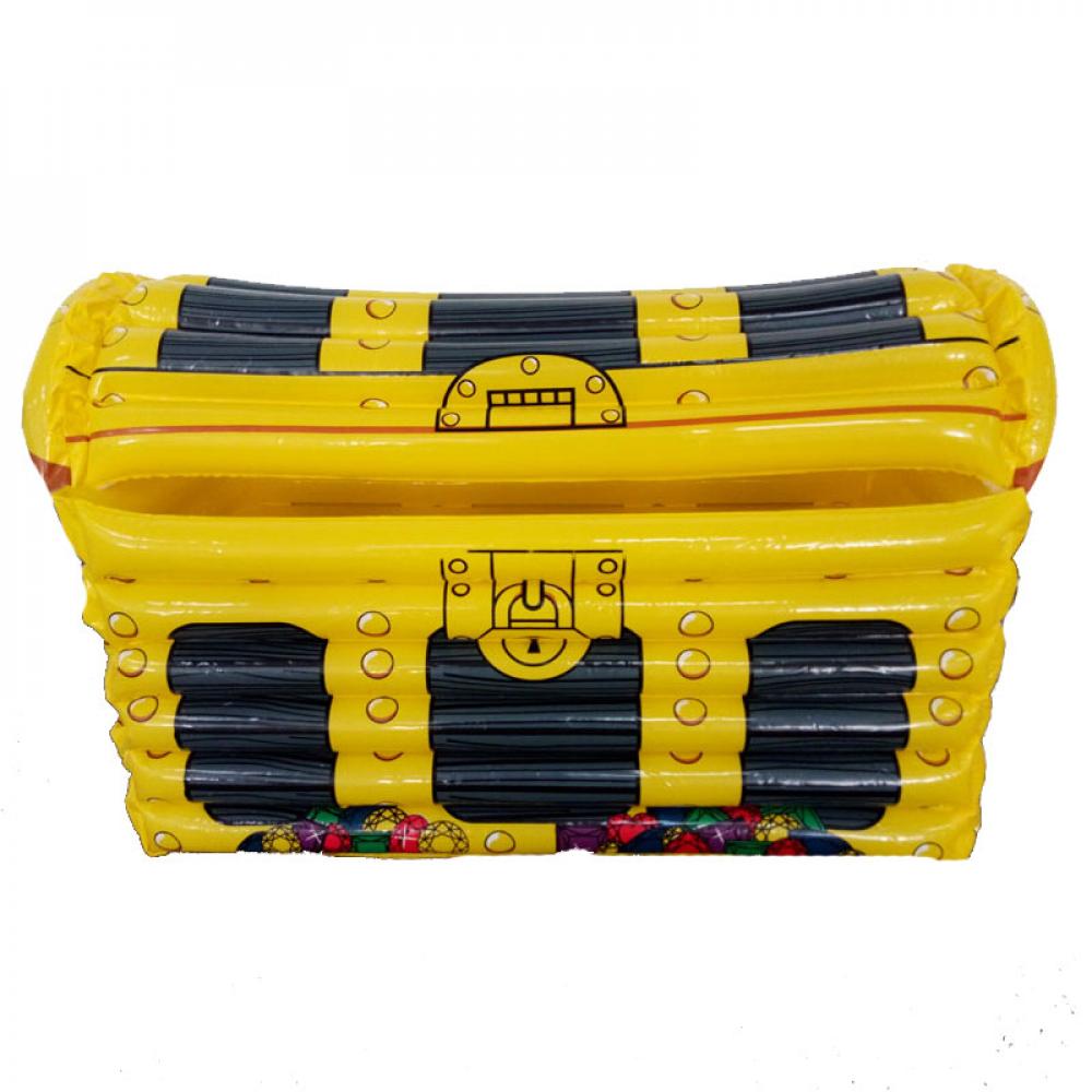 ถังน้ำแข็งลอยน้ำ สีเหลือง Inflatable Ice Bucket Pool Float