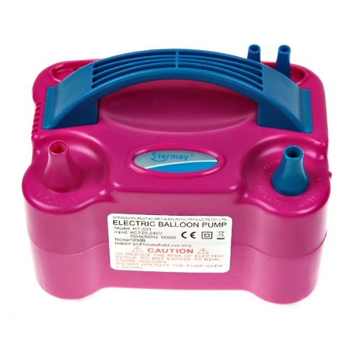 Stermay HT-501 ที่เป่าลูกโป่ง เครื่องสูบลูกโป่งไฟฟ้า แบบ 2 หัว สีชมพู