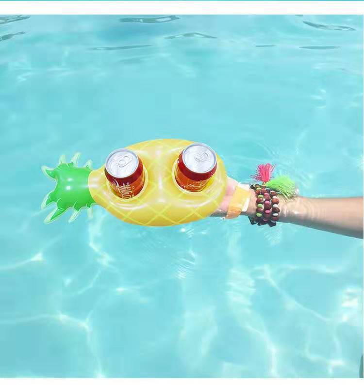 ที่วางแก้วเป่าลม สับปะรด Inflatable Pineapple Cup Holder