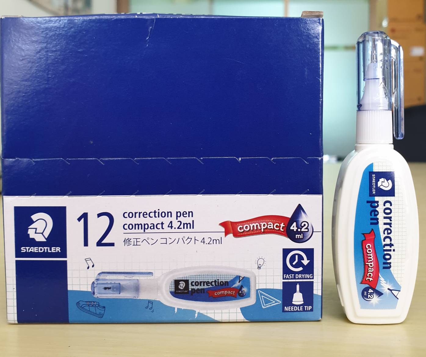 [โปรโมชั่น!!] ปากกาลบคำผิด Staedler 4.2ml แท่งสั้น (ขายยกโหล12ด้าม)