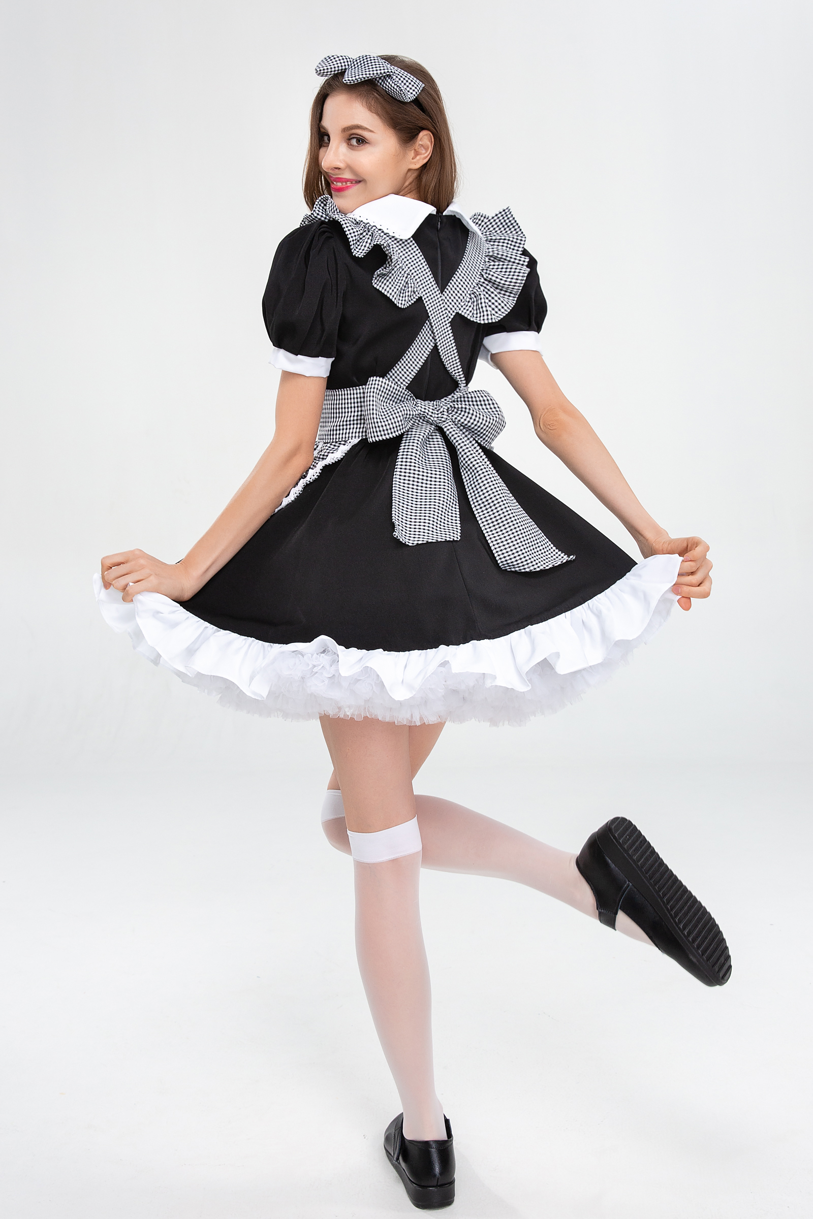 ชุดเมด Maid ขาวดำ ชุดแม่บ้าน เมด แม่บ้าน