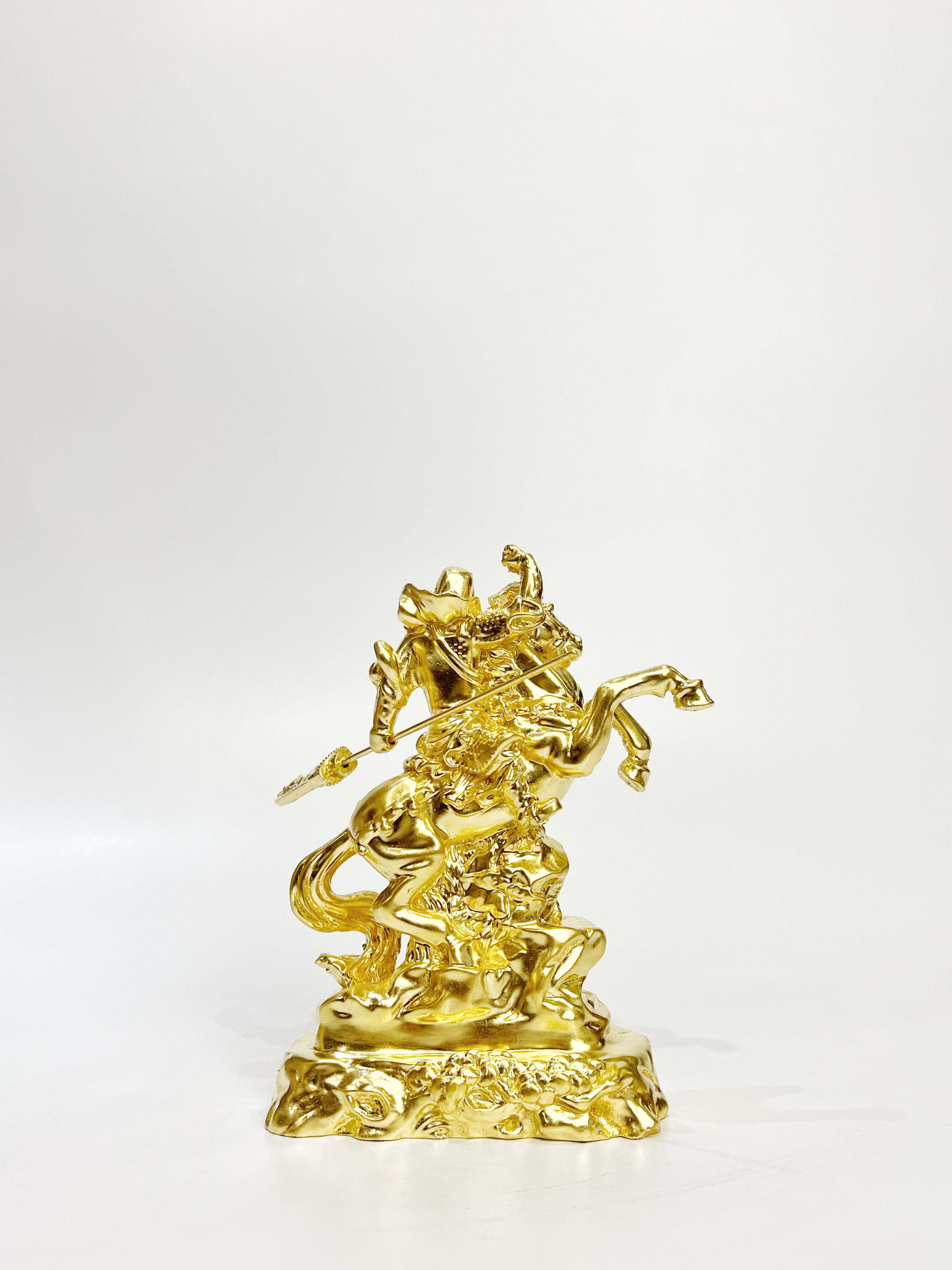 เทพเจ้ากวนอู ทรงม้า สูง 7 นิ้ว