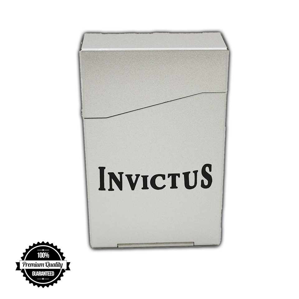 กล่องใส่ยาเส้น อลูมิเนียมอัลลอยด์ ฝาสปริง ใส่ได้ 20 มวน