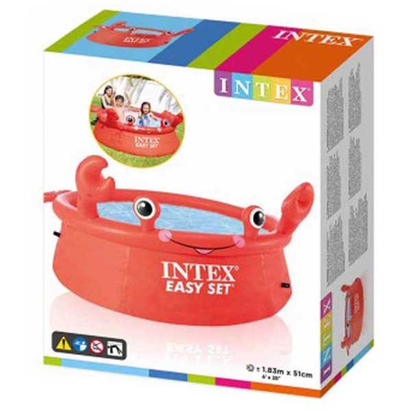 Intex สระน้ำ อีซี่เซ็ต 6 ฟุต 1.83x0.51 เมตร ลายปูน้อย Intex Happy Crab Easy Set Pool
