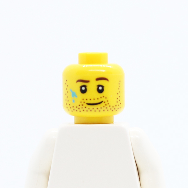 CS10 Beard Stubble, Brown Eyebrows and Paint Stains Pattern