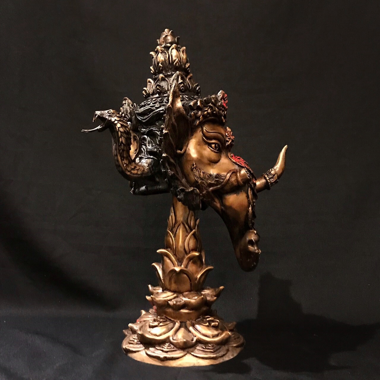 เศียรพระพิฆเนศ รุ่นมหาศิวะคเณศ (ด้านหลังพระพักตร์พระศิวะ)