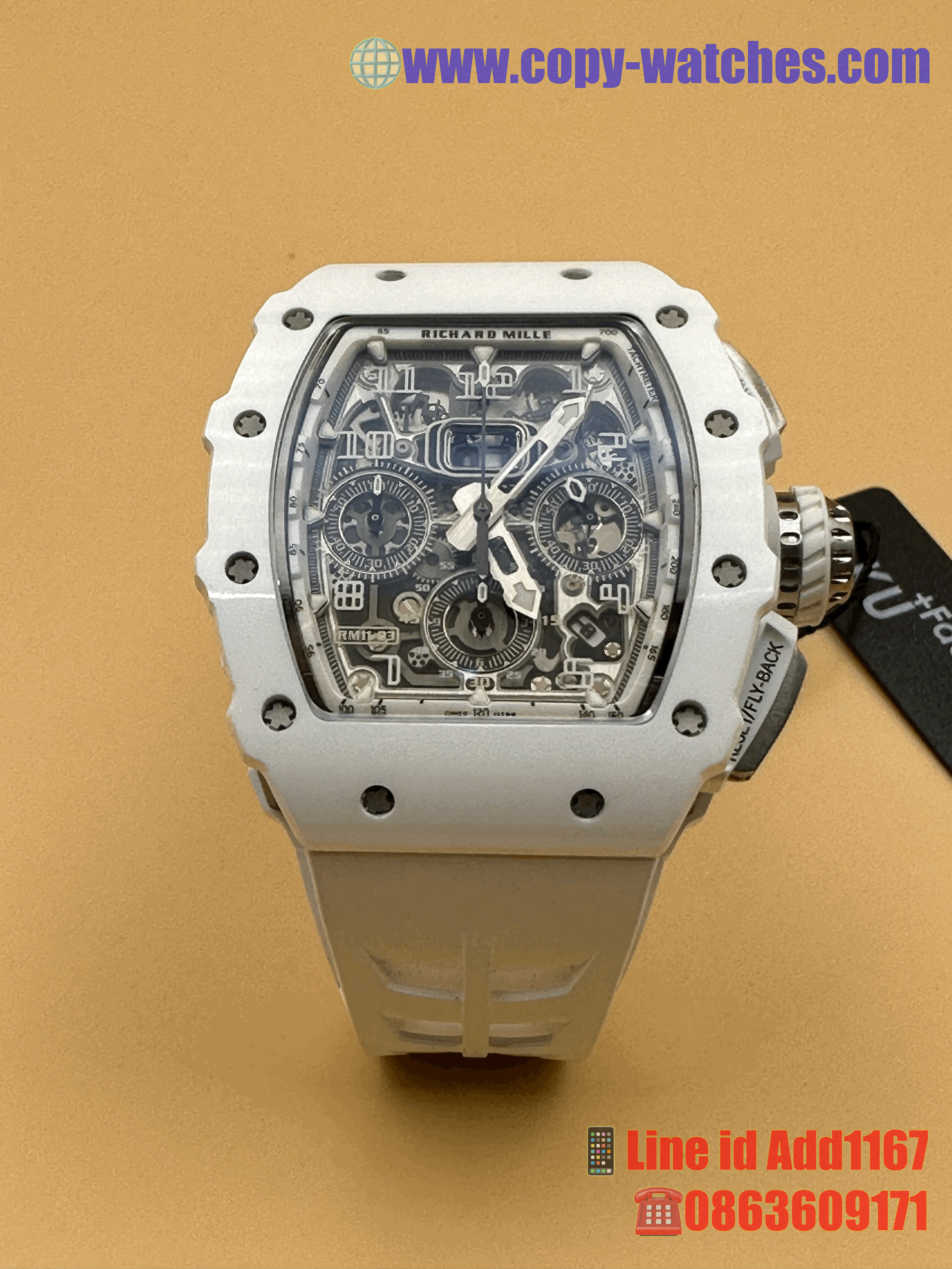 Richard Mille RM11-03 White Ceramic (Swiss KV V2)