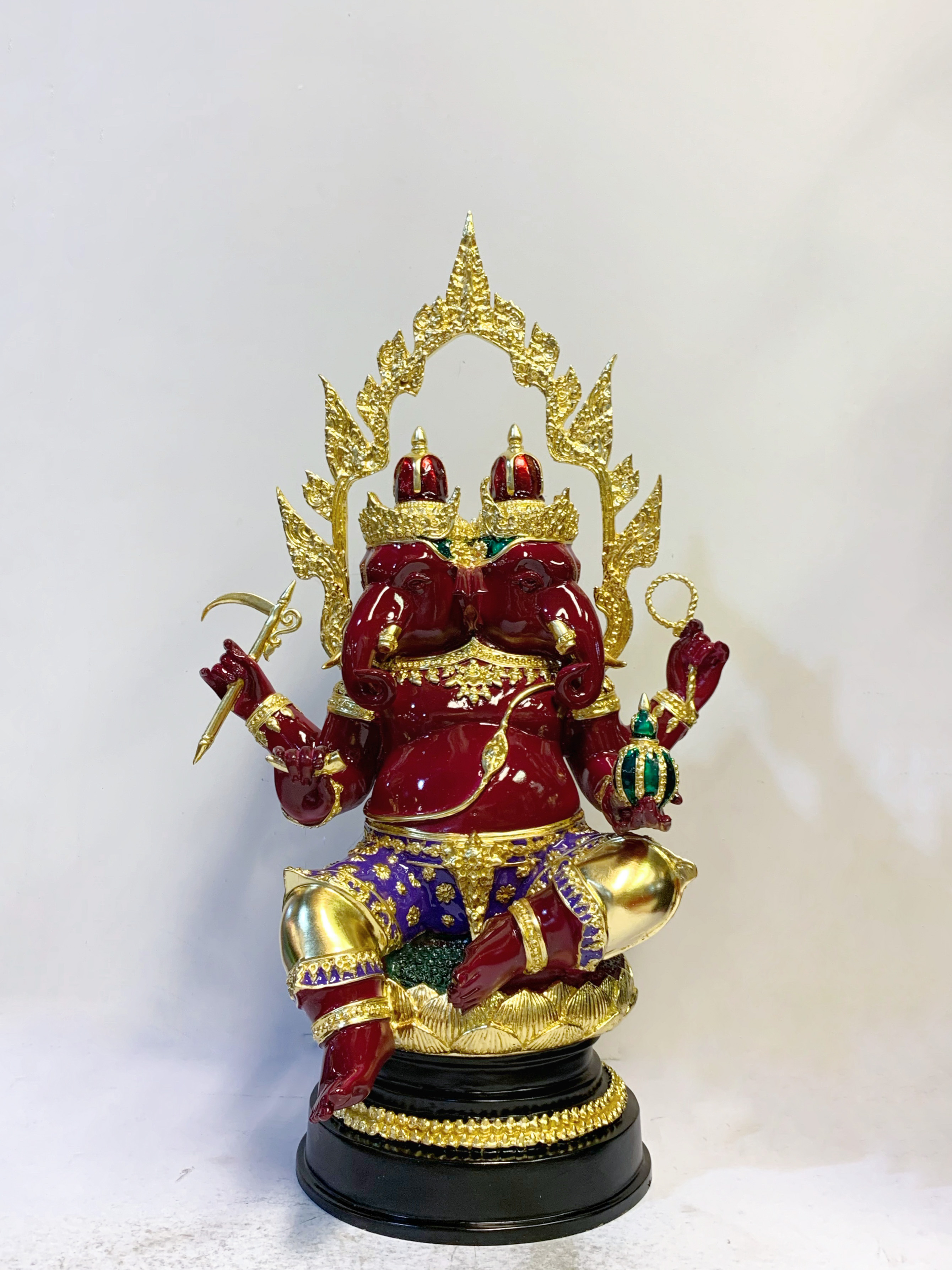 พระพิฆเนศ ปางทวิมุข หน้าตัก 9 นิ้ว