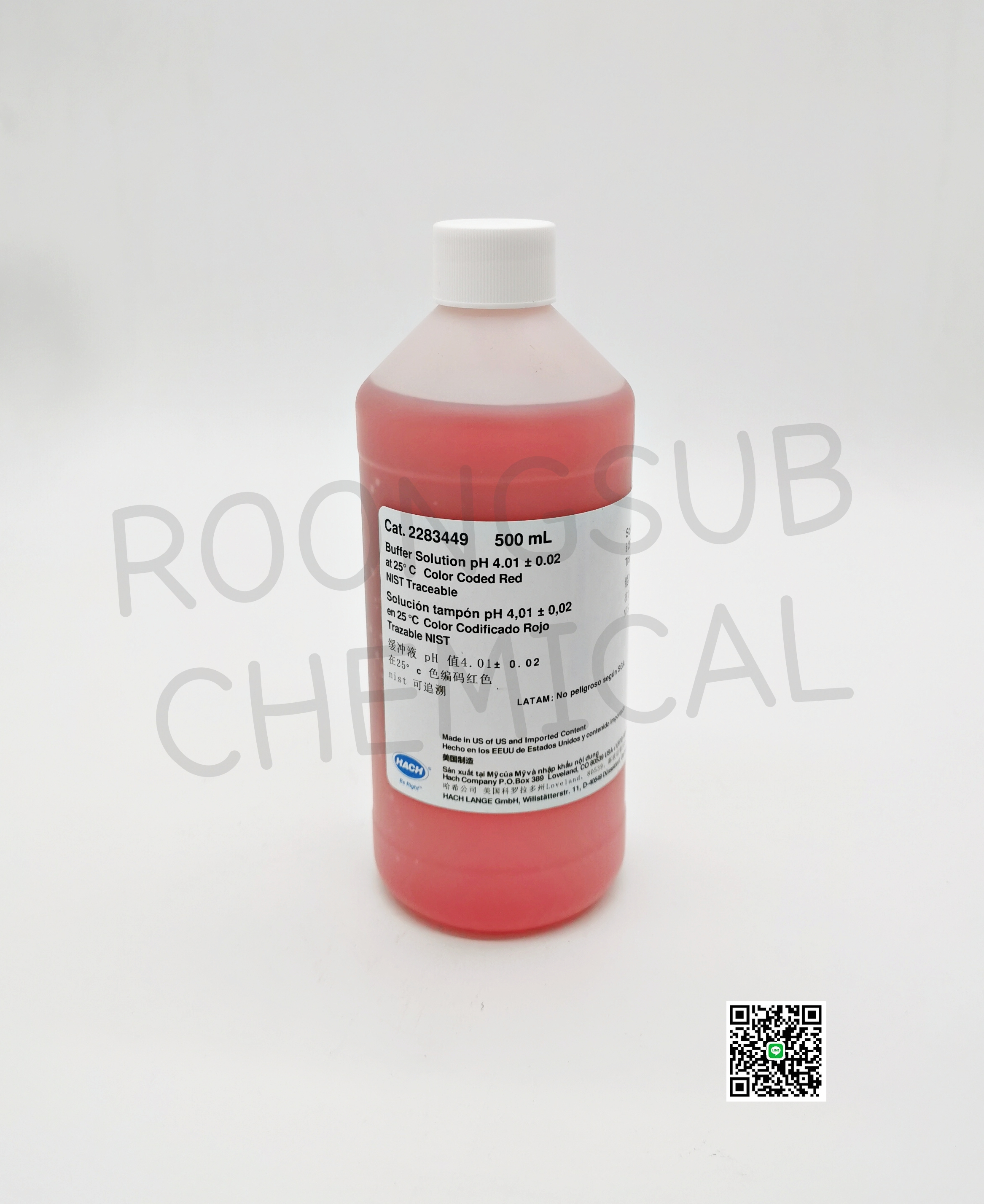BUFFER SOLUTION PH 4.01 500ML. 25 °C