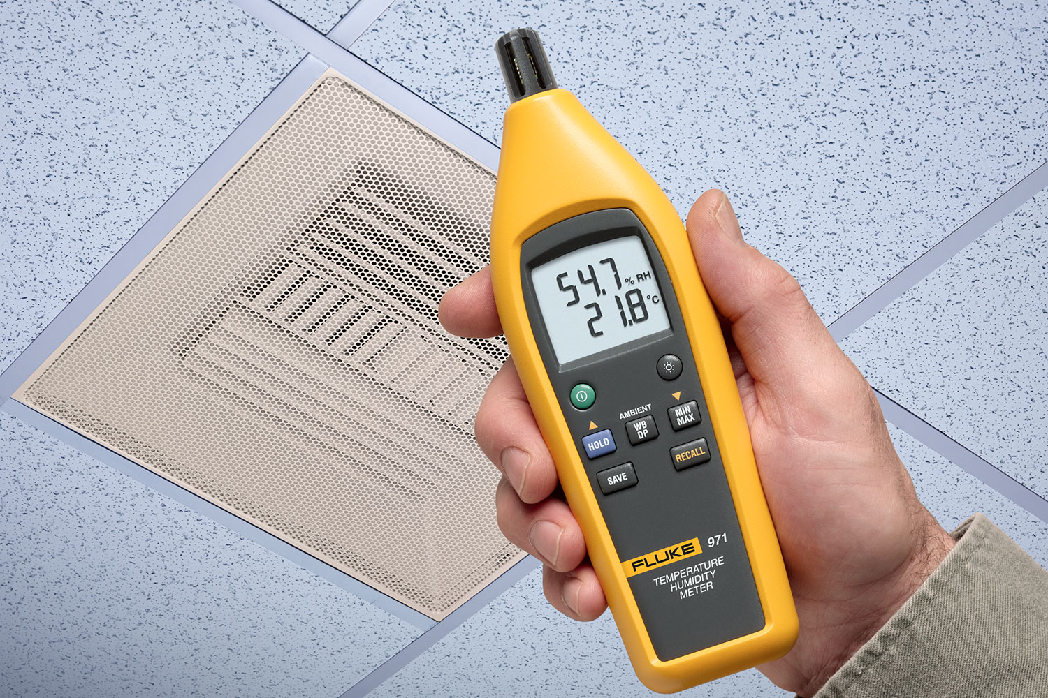 FLUKE 972B เครื่องวัดค่าอุณหภูมิและวัดค่าความชื้นสัมพัทธ์