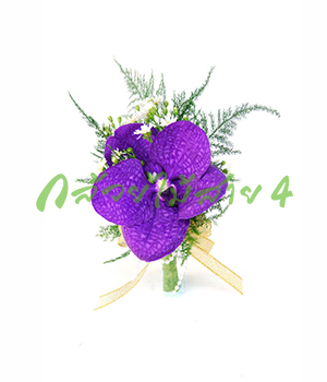 ช่อดอกไม้ติดเสื้อ Vanda Blue Corsage (กรุณาเลือกการจัดส่ง Lalamove)