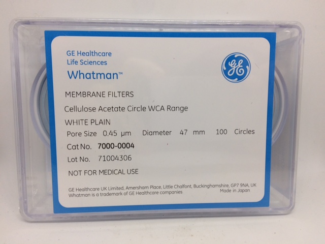 MEMBRANE CELLULOSE ACETATE (CA) WHITE PLAIN WHATMAN