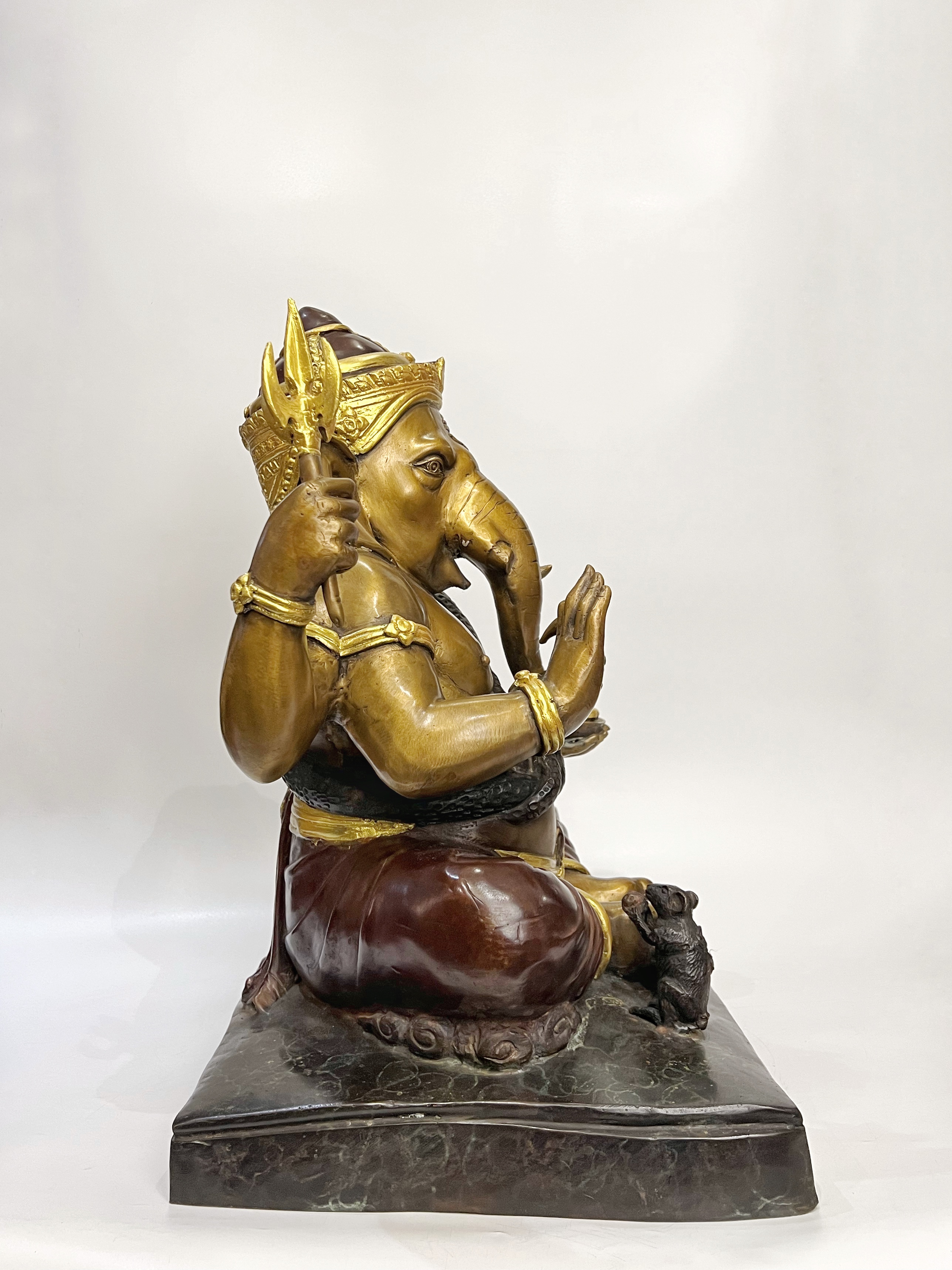 พระพิฆเนศ ปางเอกทันตะ หน้าตัก 16 นิ้ว (ฐานเหลี่ยม)