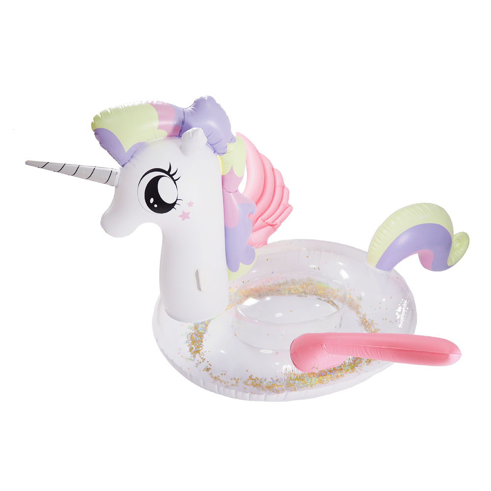 ห่วงยางโพนี่กลิตเตอร์ มีปีก Inflatable Glitter Pony With Wing Pool Float