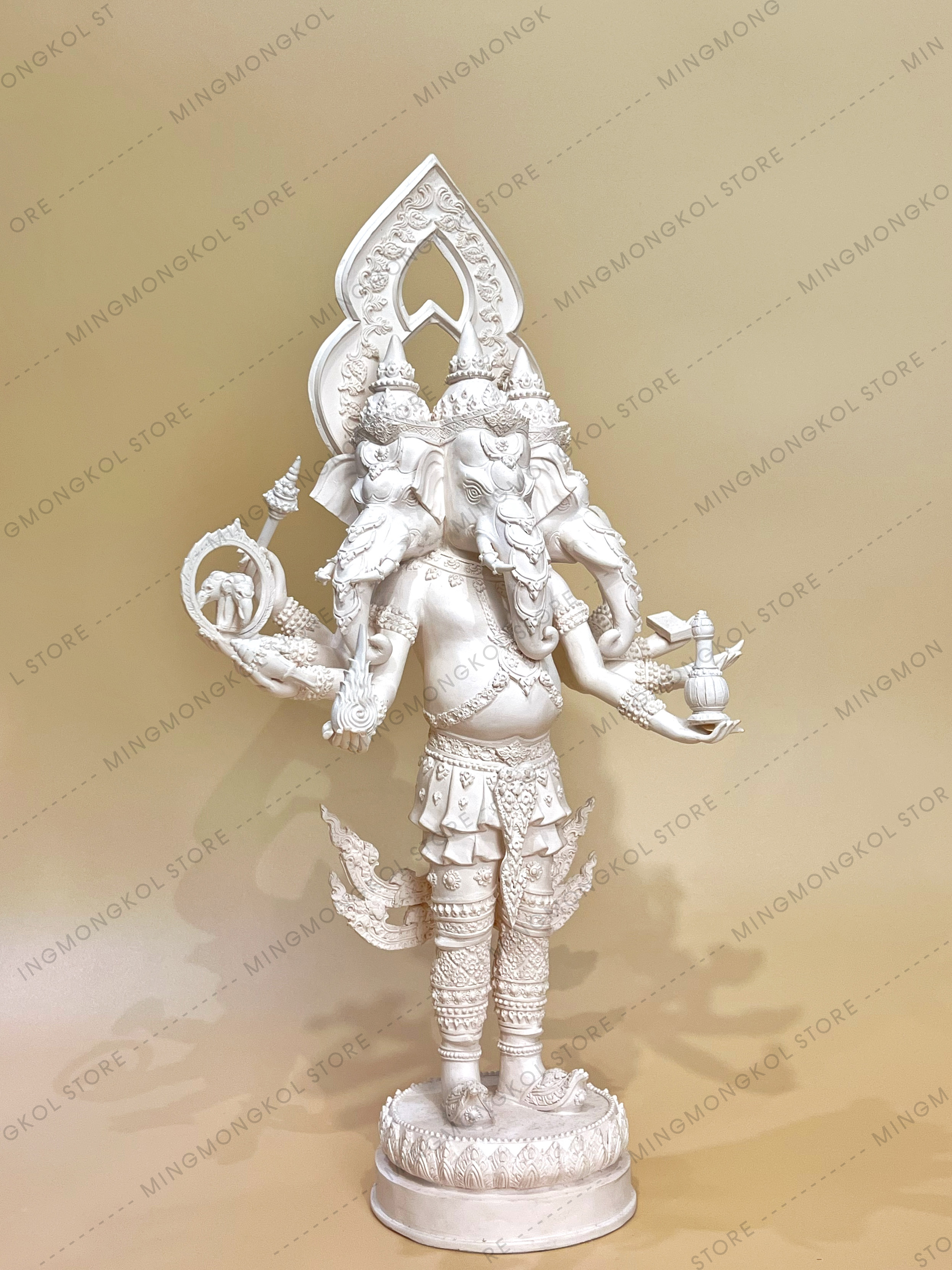 พระพิฆเนศ ปางสามเศียร (ตรีมุขคณปติ) หน้าตัก 7 นิ้ว *ห้ามนำภาพไปใช้ทุกกรณี