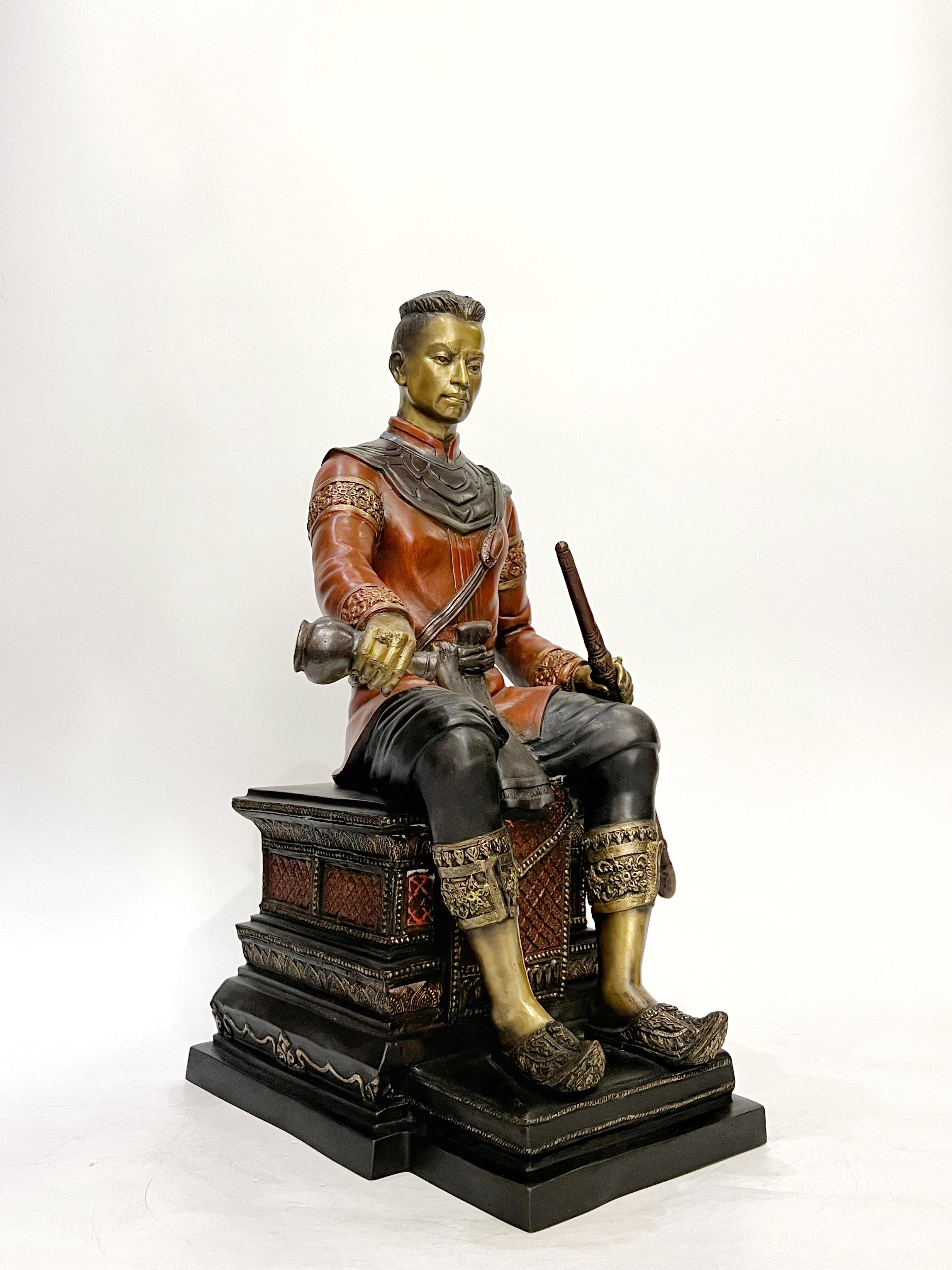 พระนเรศวรมหาราช นั่งบัลลังก์ หลั่งทักษิโณทก หน้าตัก 9 นิ้ว