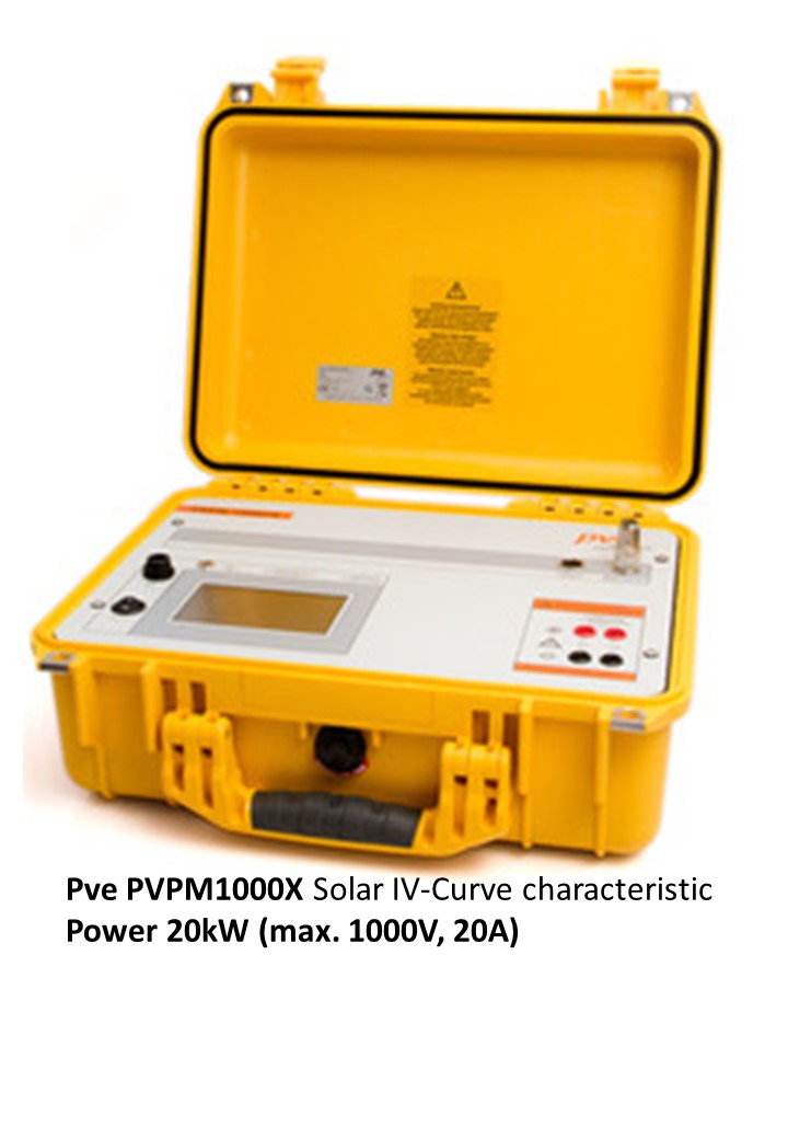PVPM1000X เครื่องวิเคราะห์ประสิทธิภาพระบบโซลาร์เซลล์ มีฟังก์ชั่นวิเคราะห์ประสิทธิภาพแบบเส้นโค้งกระแสและแรงดันไฟฟ้าหรือ IV-CURVE ที่ระดับ 1000V, 20A, Max 20kW
