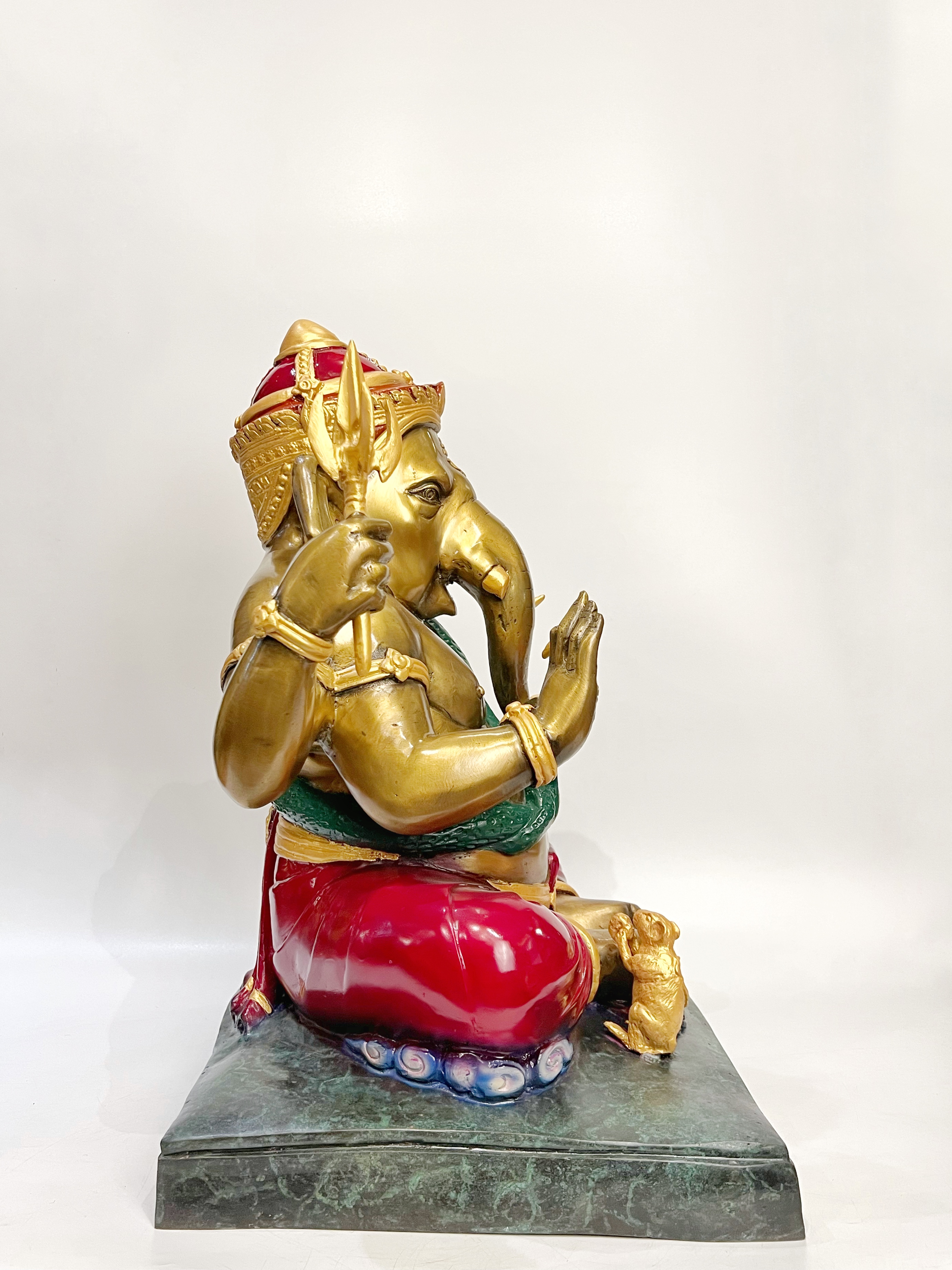 พระพิฆเนศ ปางเอกทันตะ หน้าตัก 16 นิ้ว (ฐานเหลี่ยม)