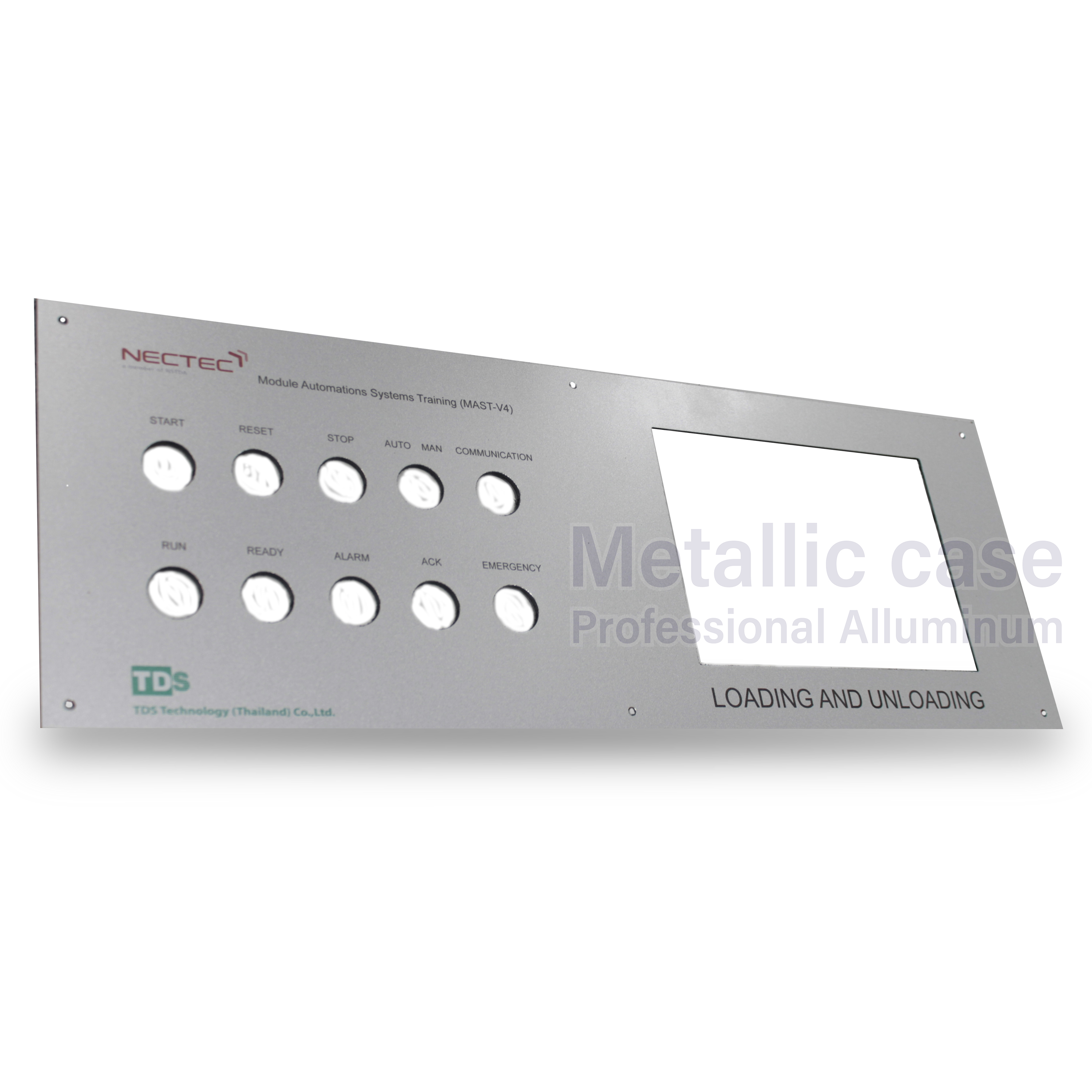 metallic case2-0598-AAA-6409 / Loading and unloading (560x200x4mm)NC.Silver