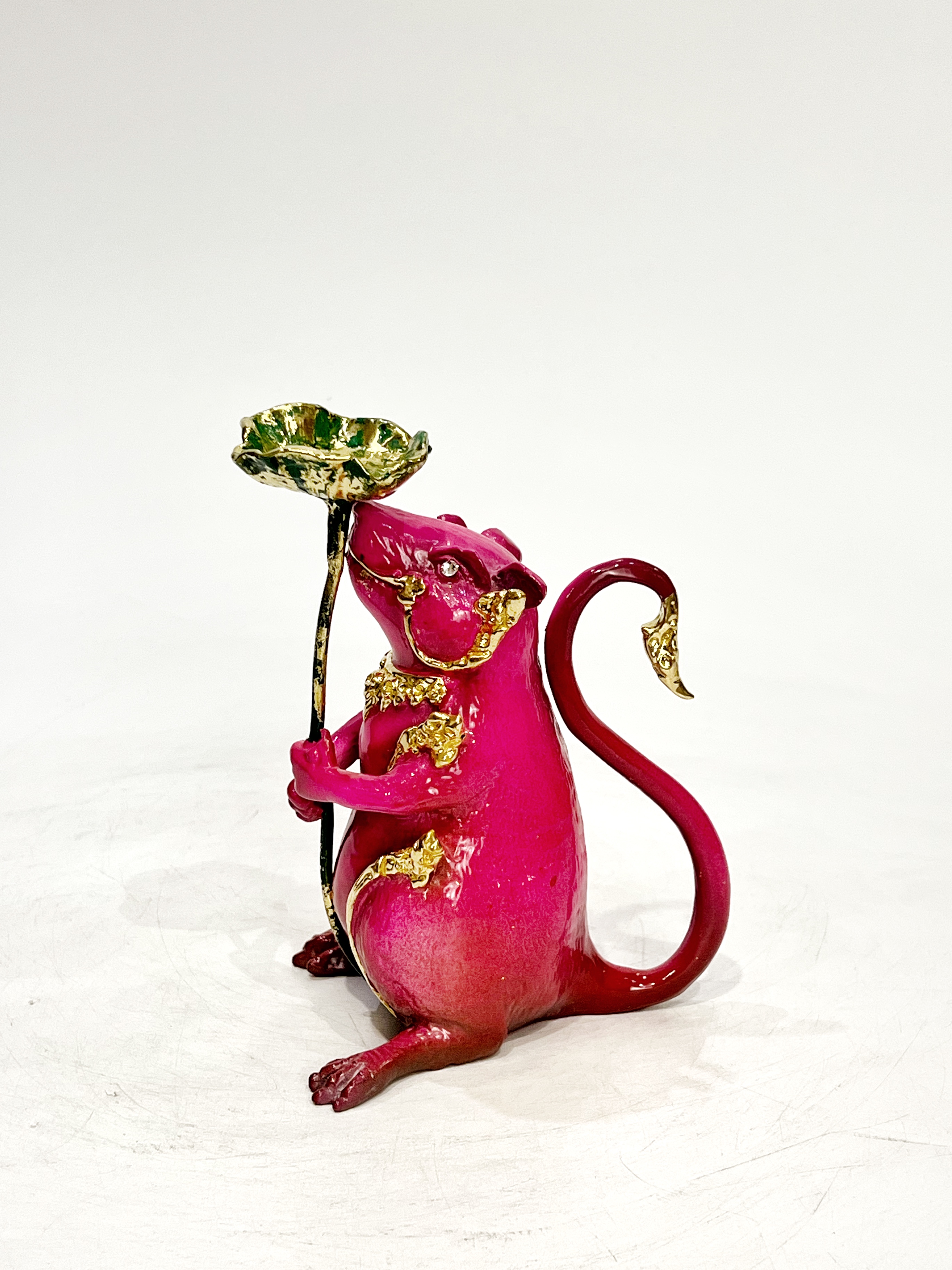 หนูมุสิกะ (ถือใบบัว วางกำยาน)