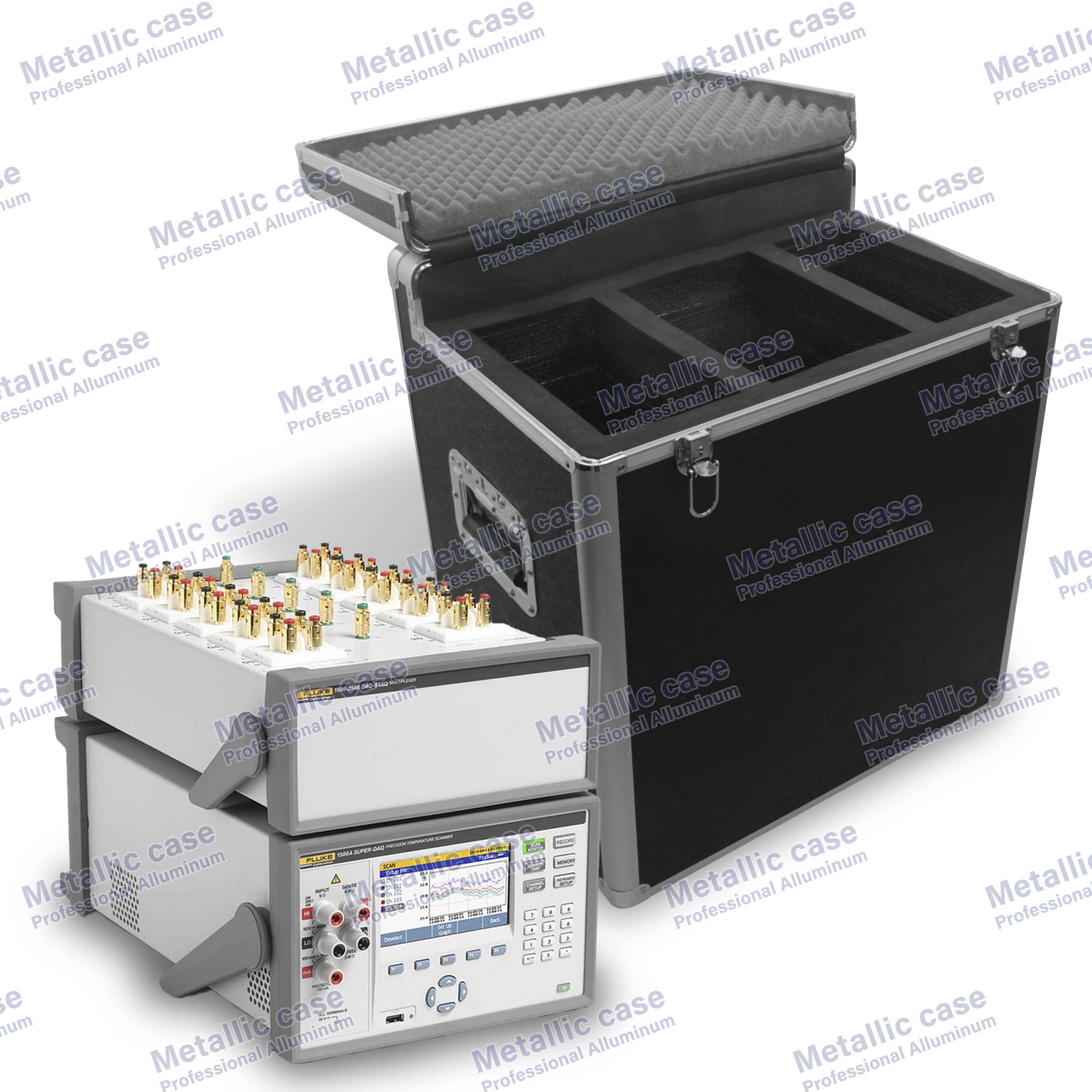 metalliccase 8228-09-6405 /Fluke 1586 + Module (52x38x56 T2C1H4K1P3U5)