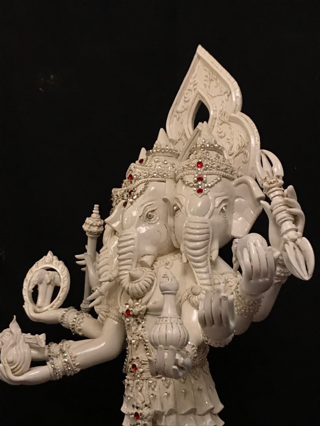 พระพิฆเนศ ปางตรีมุขคณปติ หน้าตัก 12 นิ้ว