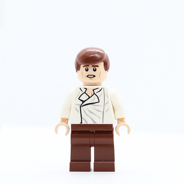 Han Solo, Reddish Brown Legs without Holster Pattern, Dual Sided Head, Cheek Lines