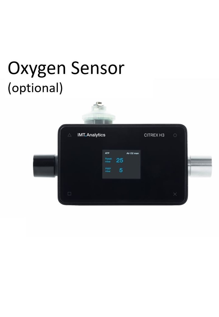CITREX H3 เครื่องสอบเทียบเครื่องวัดอัตราการไหลก๊าซทางการแพทย์และทดสอบเครื่องช่วยหายใจทางการแพทย์