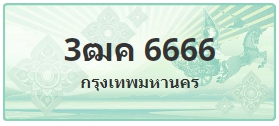 ป้ายประมูล 3ฒค 6666