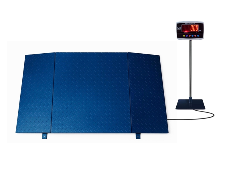 เครื่องชั่งดิจิตอล 1000 kg. ค่าละเอียด 100 g. แท่นชั่ง 100x100 cm. พร้อมทางลาดขึ้น-ลง