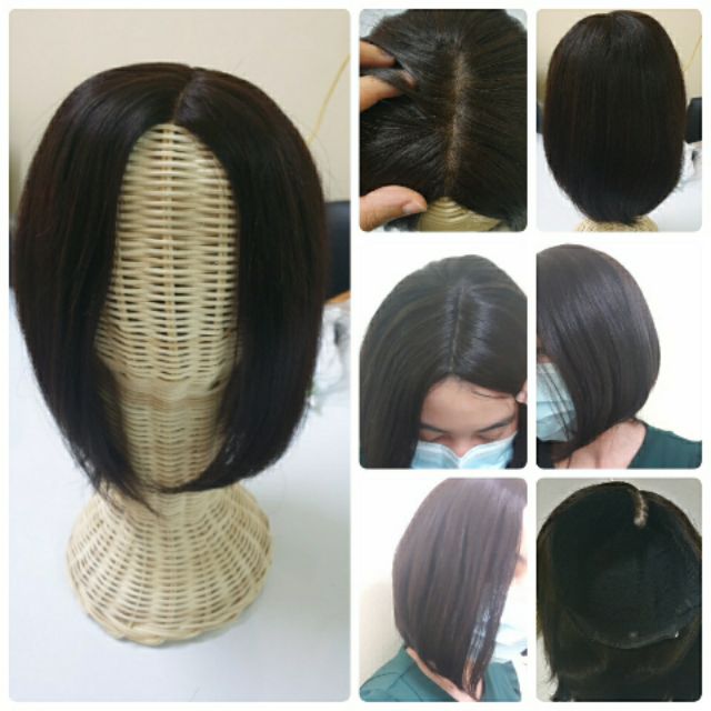วิกผมแท้ 100% ราคาถูก ผมยาว10นิ้ว มีแสกหนังศีรษะ งานตามแบบในรูปทุกอย่าง