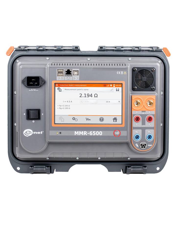 SONEL รุ่น MMR-6500 เครื่องวัดความต้านทานหน้าคอนแทค 100A