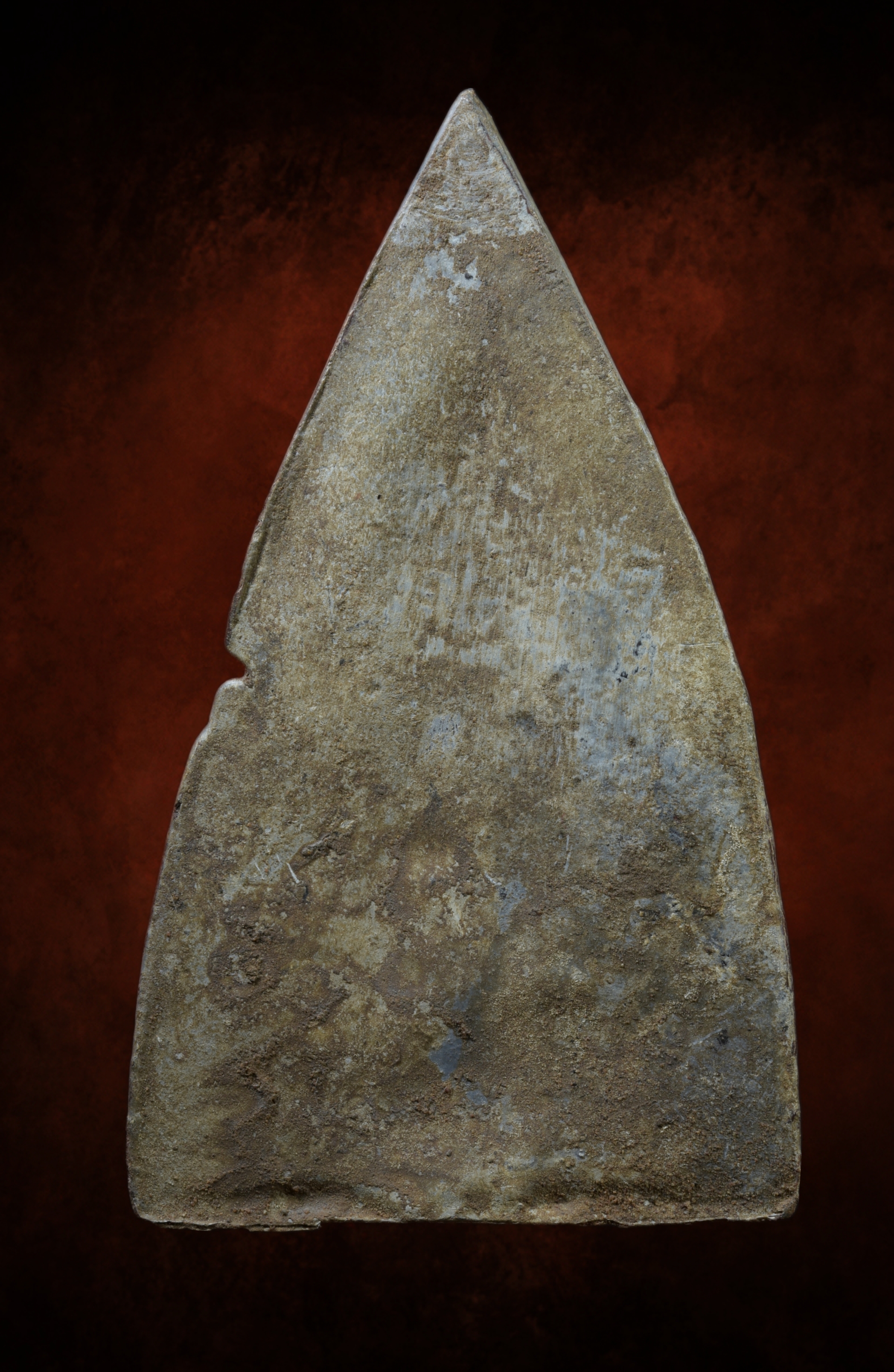 พระท่ากระดานหูช้าง เนื้อชินตะกั่ว สนิมแดง