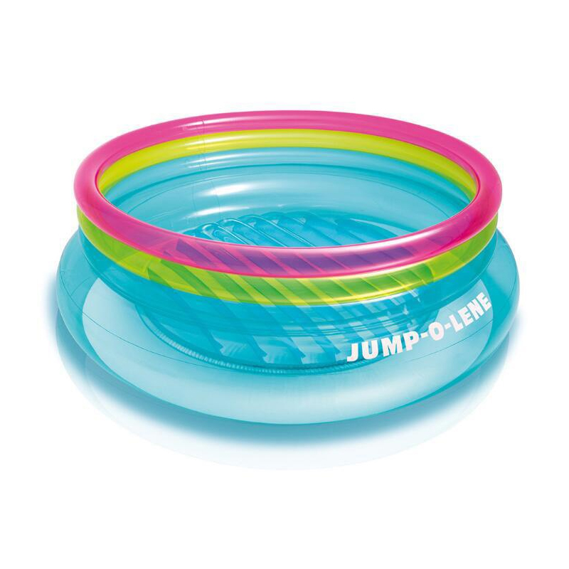 สระกระโดด โปร่งใส สีฟ้า เขียว ม่วง Inflatable New Jump Pool Intex Transparent Blue Green Purple