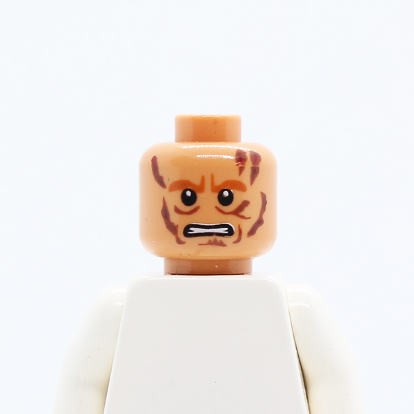 Male Scars, Bared Teeth Pattern (SW Anakin Skywalker) - Blocked Open Stud