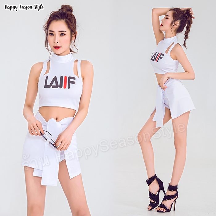 ชุดเชียร์ ชุดเชียร์กีฬา ชุดเชียร์ลีดเดอร์ ชุดพีอาร์ โลโก้ LAIIF (มี 3 สีให้เลือก)