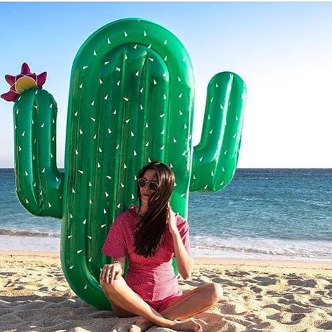 แพยางต้นกระบองเพชร Inflatable Cactus Pool Float