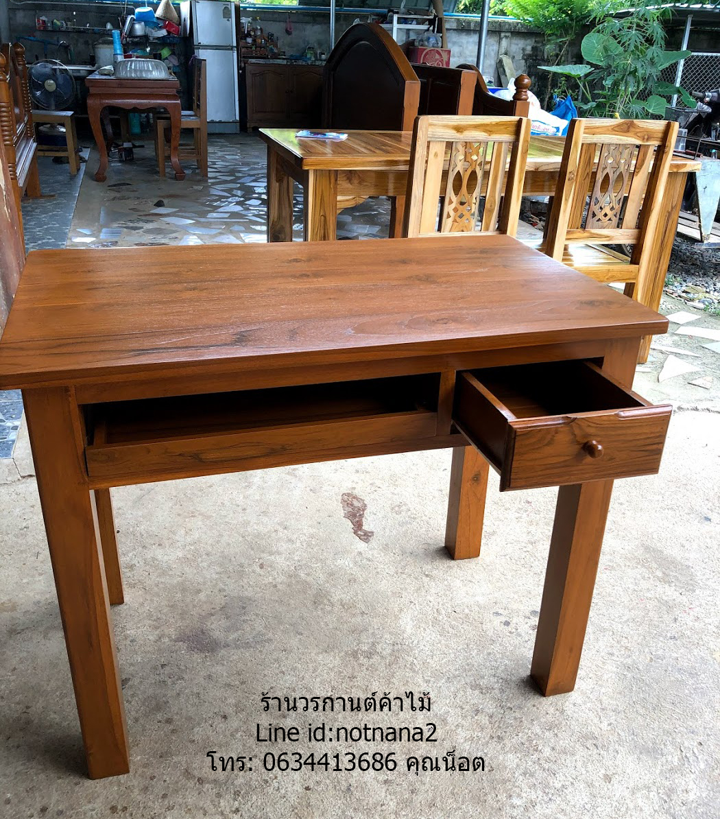 โต๊ะไม้สักรหัสAA60