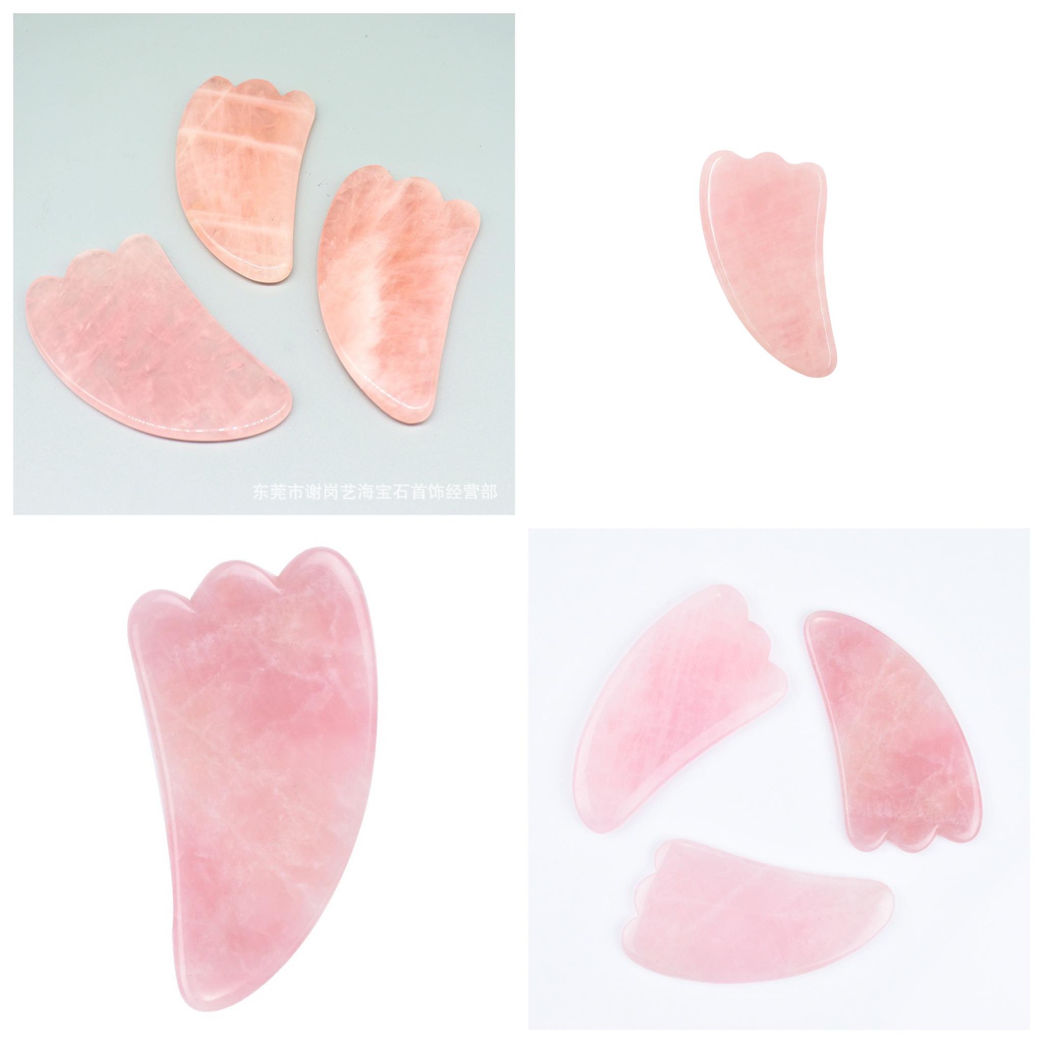 แผ่นกัวซา Rose Quartz & Jade Roller Beauty พรีเมี่ยม 350-