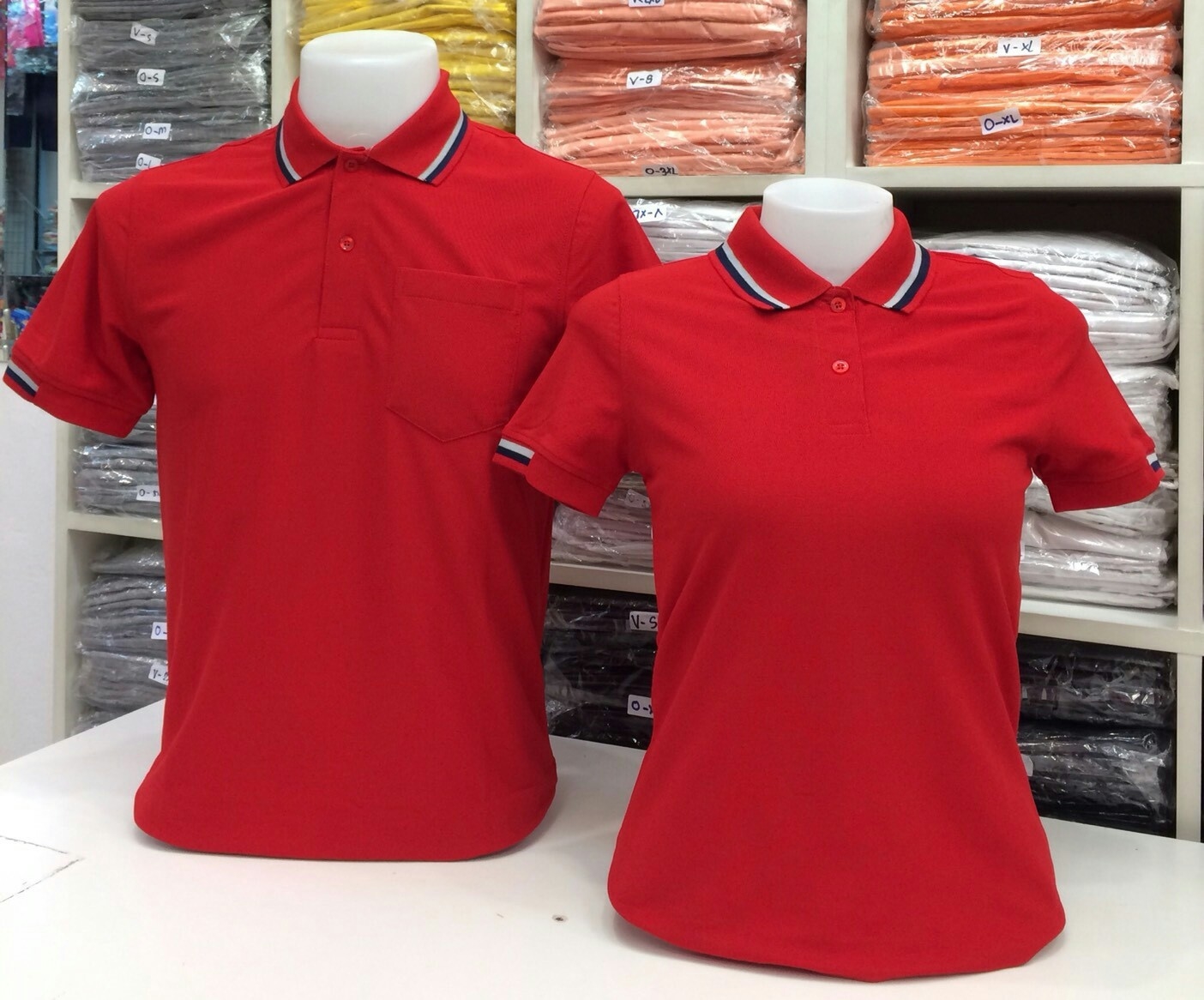 เสื้อโปโลหญิง-ชาย ไซต์ S-3XL