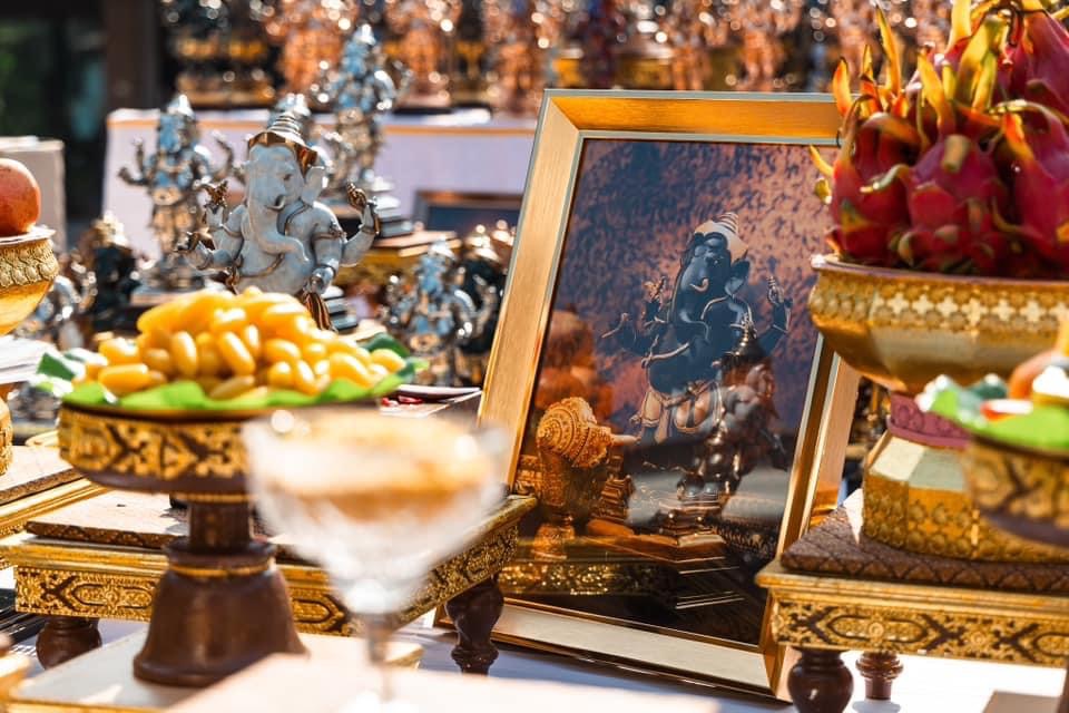 พระพิฆเนศ เทวรูปสรงน้ำ พระวินายักจตุรถีคเณศวร์ สูง 12 นิ้ว (หมายเลข6)