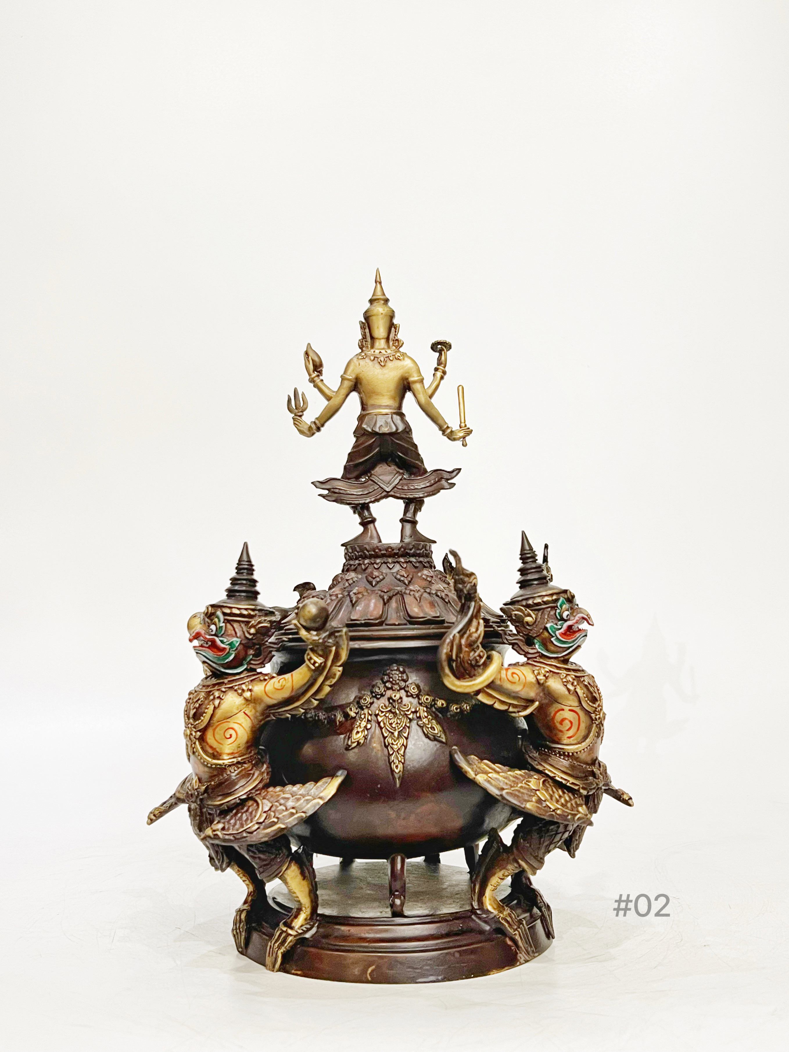 บาตรน้ำมนต์ พระนารายณ์ทรงครุฑ สูง 12 นิ้ว (#02)