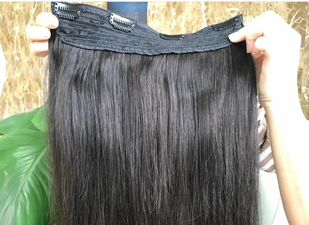 แฮร์พีชผมแท้ 100% ต่อผม เพิ่มผมหนา กว้าง28 ผมยาว50 ซม