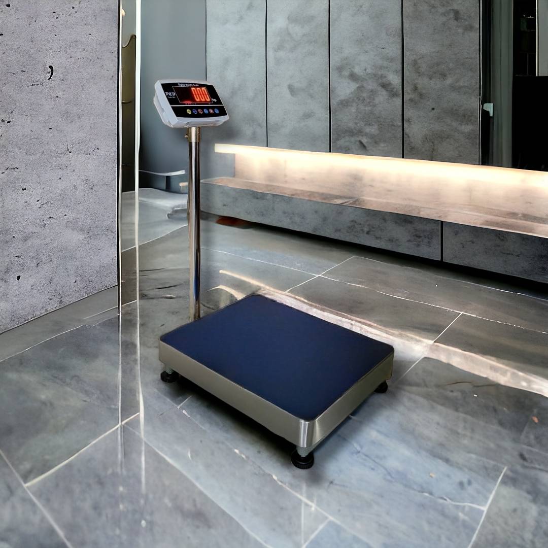 เครื่องชั่งดิจิตอล 300 kg. ค่าละเอียด 50 g. แท่นชั่ง 50x60 cm.