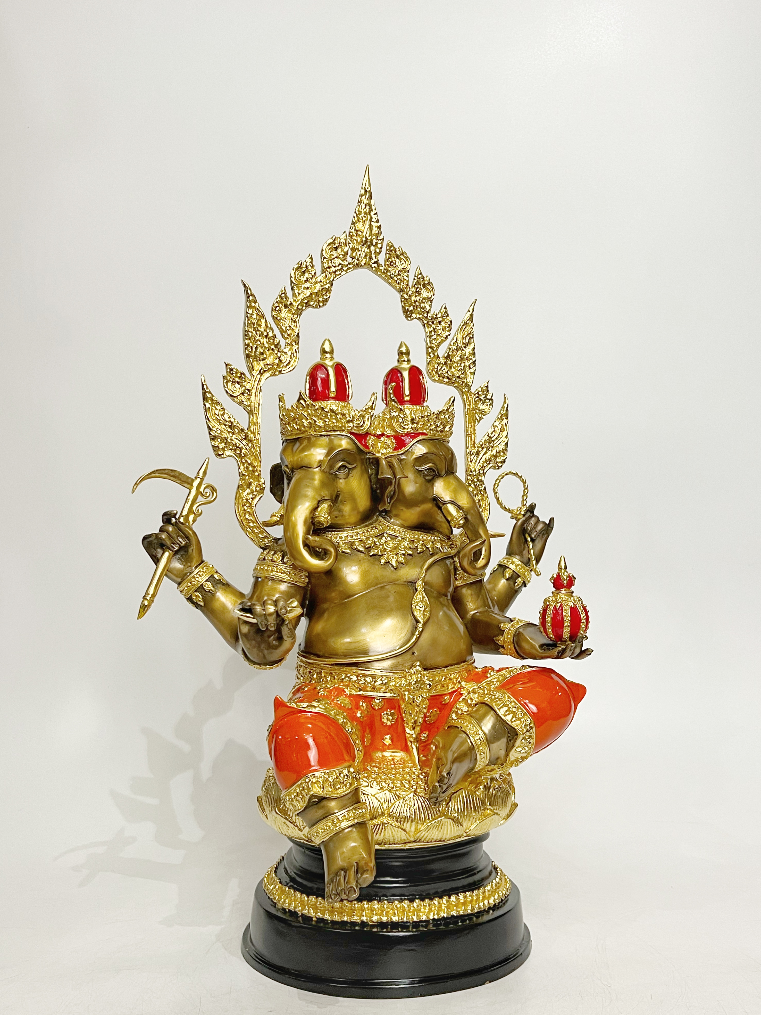 พระพิฆเนศ ปางทวิมุข หน้าตัก 9 นิ้ว