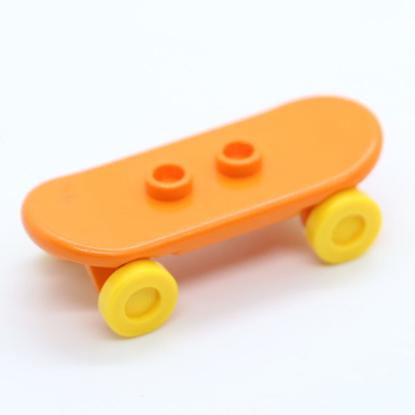 Skateboard Deck with Yellow Wheels