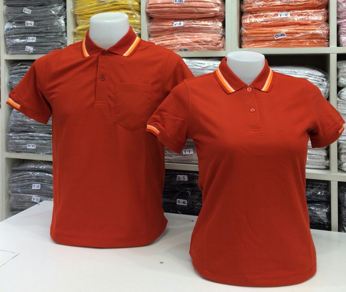 เสื้อโปโลหญิง-ชาย ไซต์ S-3XL