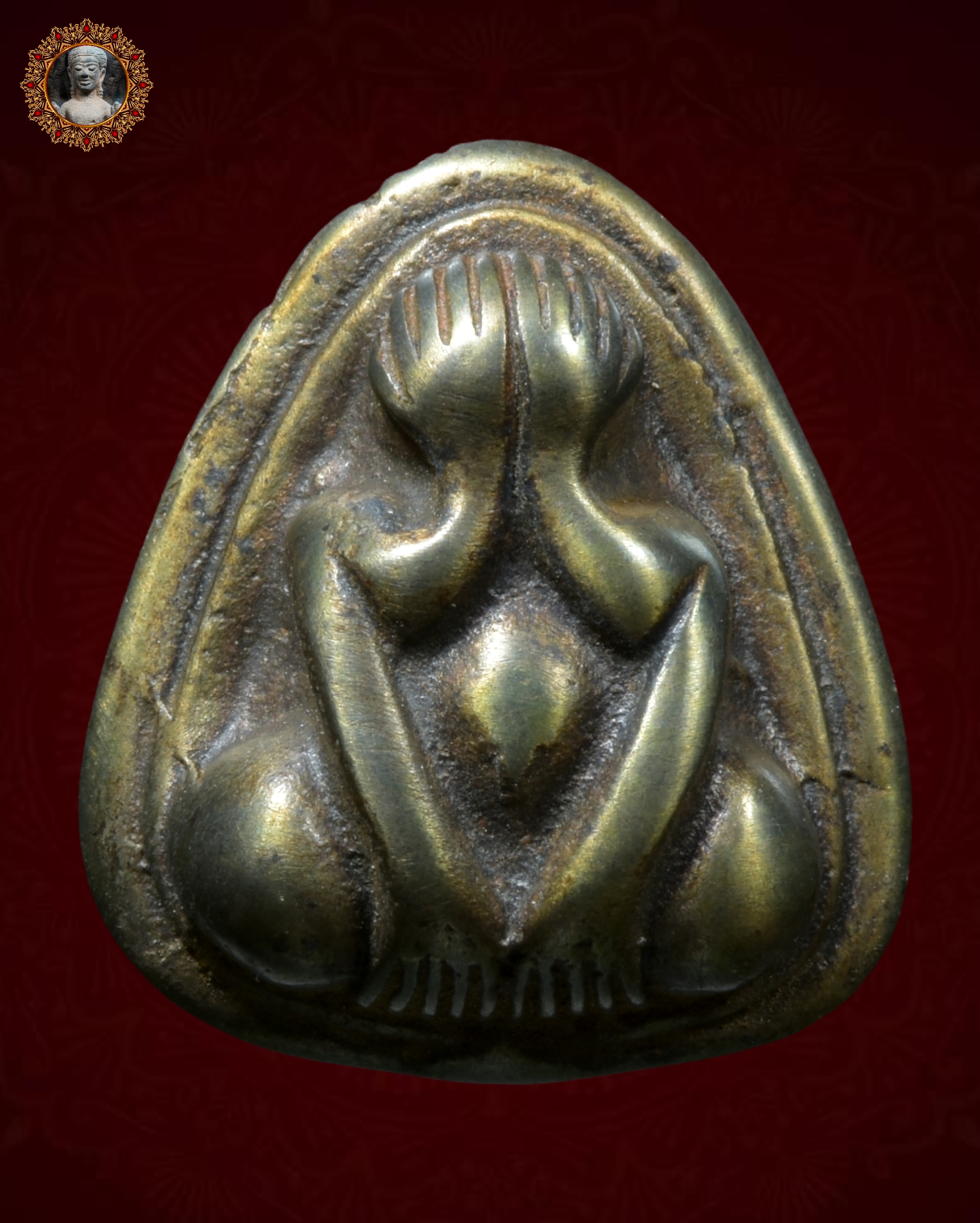 พระปิดตาหลวงพ่อทับ เนื้อเมฆสิทธิ์